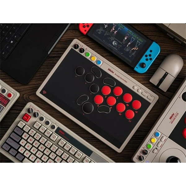 8BitDo Arcade Stick All-Button Nintendo Switch / Switch 2 / PC vezeték nélküli kontroller - Image 9