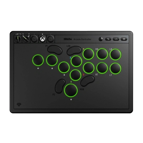 8BitDo Arcade Stick All-Button Xbox Series X|S / Xbox One / PC fekete vezeték nélküli kontroller - Image 1