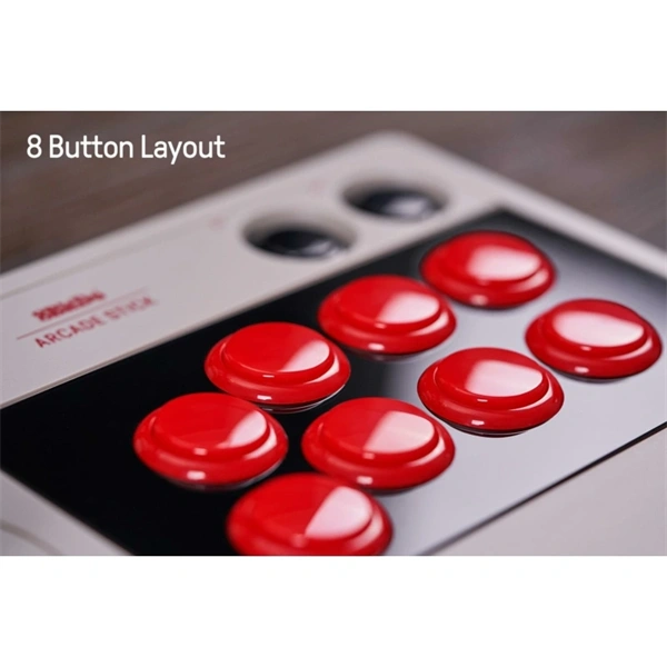 8BitDo Arcade Stick Nintendo Switch / Switch 2 / PC / Steam Classic Edition vezeték nélküli kontroller - Image 5