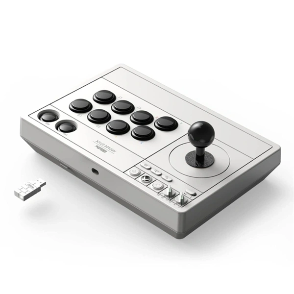 8BitDo Arcade Stick Xbox Series X|S / Xbox One / PC fehér vezeték nélküli kontroller - Image 2