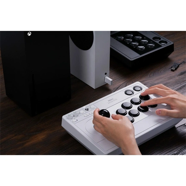 8BitDo Arcade Stick Xbox Series X|S / Xbox One / PC fehér vezeték nélküli kontroller - Image 7