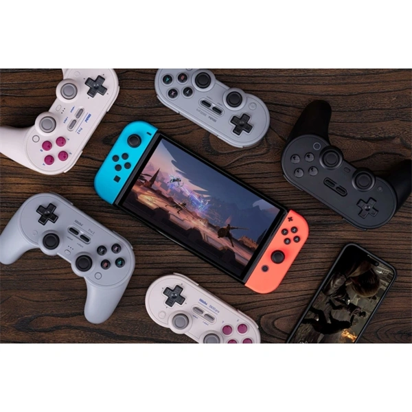 8BitDo Pro 2 Nintendo Switch / Switch 2 / PC / Mobil / Steam Bluetooth Hall-Effect fekete vezeték nélküli kontroller - Image 7