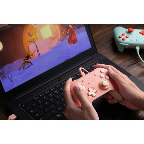 8BitDo Ultimate 2C Wired, PC (Windows), Mobil (Android), 1000Hz, Hall-Effect, barack vezetékes kontroller - Image 4