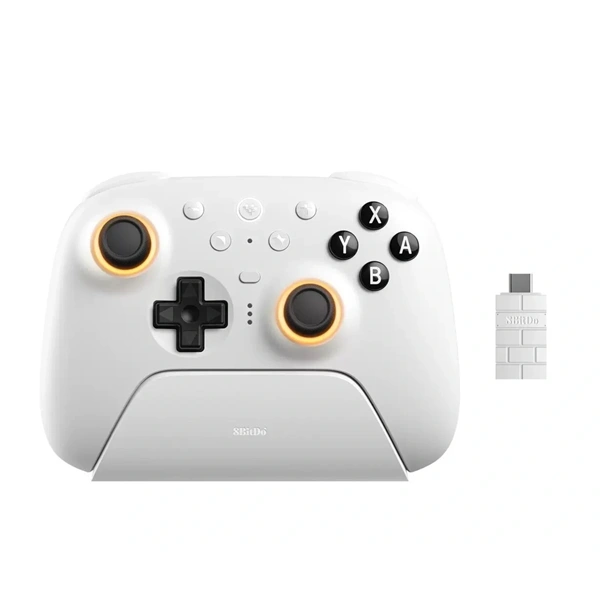 8BitDo Ultimate 2 Nintendo Switch / Switch 2 / PC Hall-Effect fehér vezeték nélküli kontroller - Image 5