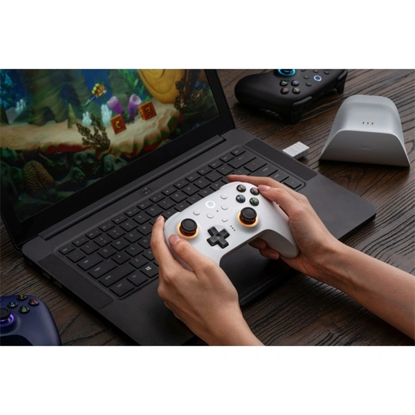 8BitDo Ultimate 2 Nintendo Switch / Switch 2 / PC Hall-Effect fehér vezeték nélküli kontroller - Image 8