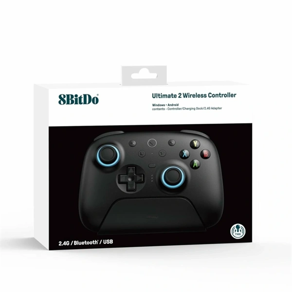8BitDo Ultimate 2 Nintendo Switch / Switch 2 / PC Hall-Effect fekete vezeték nélküli kontroller - Image 8