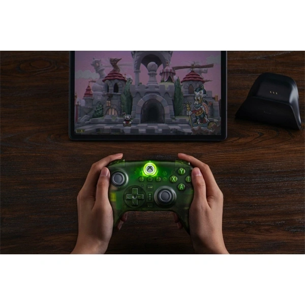 8BitDo Ultimate 3-mode Xbox Series X|S / Xbox One / PC / Mobil Hall-Effect jáde zöld vezeték nélküli kontroller - Image 9