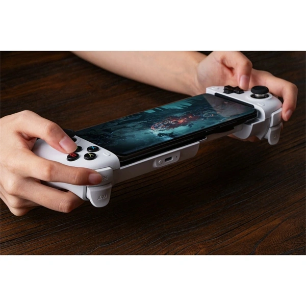 8BitDo Ultimate Mobile, iOS, Android, tvOS, 100-170 mm, Hall Effect, Bluetooth, fehér vezeték nélküli kontroller - Image 7
