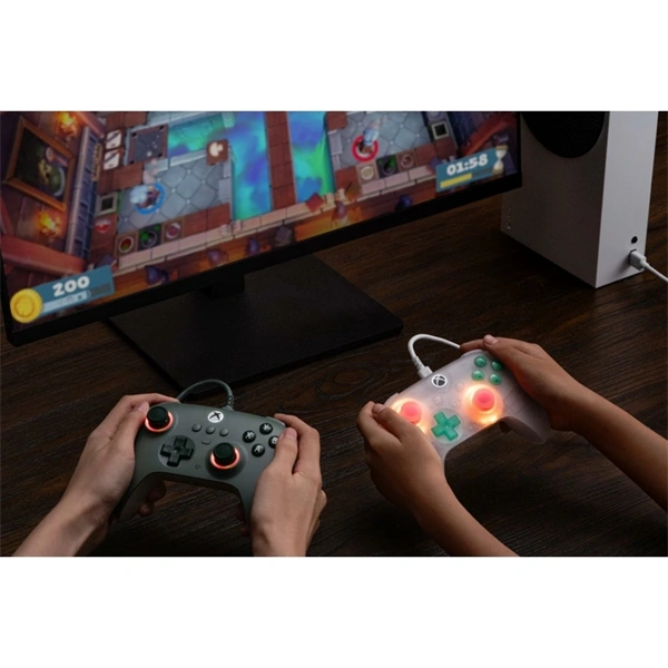 8Bitdo Ultimate Mini, Xbox Series X|S, Xbox One, PC, Official, Hall-Effect, pink vezetékes kontroller - Image 9