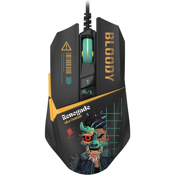 A4-Tech A4TMYS47619 Bloody W63 Max eSport Renegade Midnight RGB vezetékes optikai gamer egér - Image 1