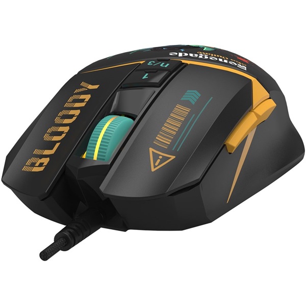 A4-Tech A4TMYS47619 Bloody W63 Max eSport Renegade Midnight RGB vezetékes optikai gamer egér - Image 4