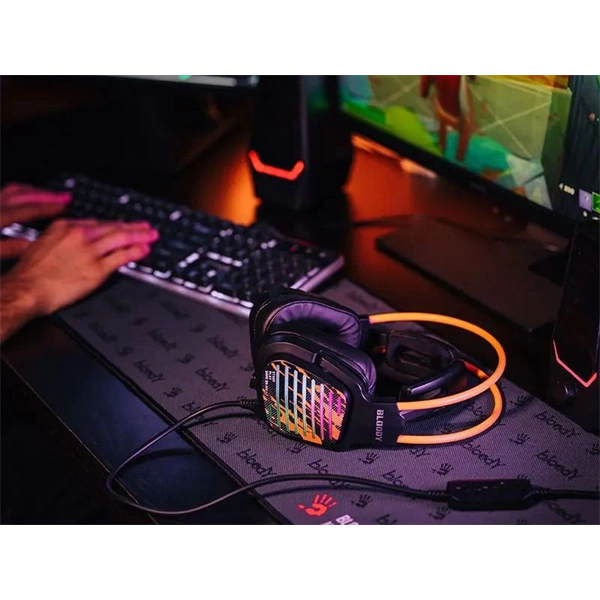 A4-Tech Bloody G565 Energy Black 7.1 USB RGB fekete gamer headset - Image 9