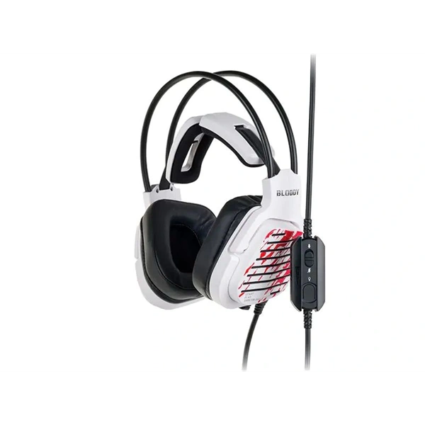 A4-Tech Bloody G565 Energy White 7.1 USB RGB fehér gamer headset - Image 1