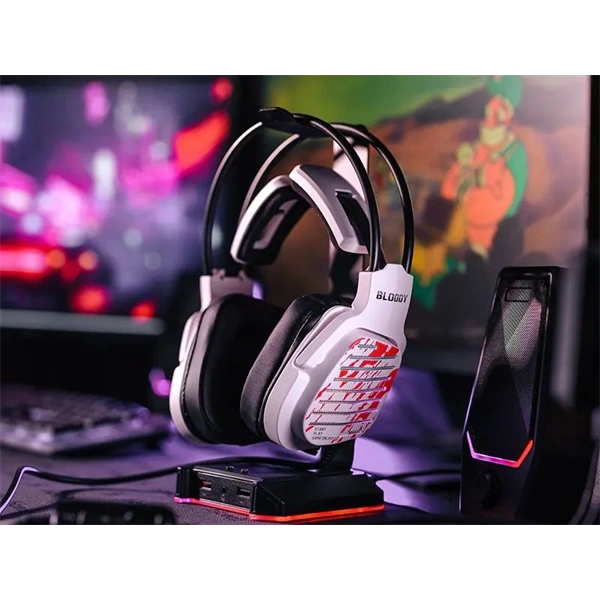 A4-Tech Bloody G565 Energy White 7.1 USB RGB fehér gamer headset - Image 6