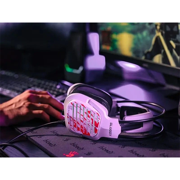 A4-Tech Bloody G565 Energy White 7.1 USB RGB fehér gamer headset - Image 8