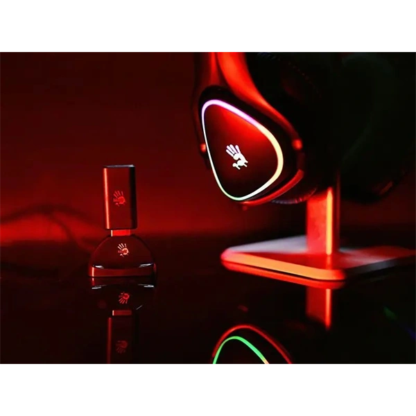 A4-Tech Bloody MR710 Multi-platform vezeték nélküli RGB fekete gamer headset - Image 8