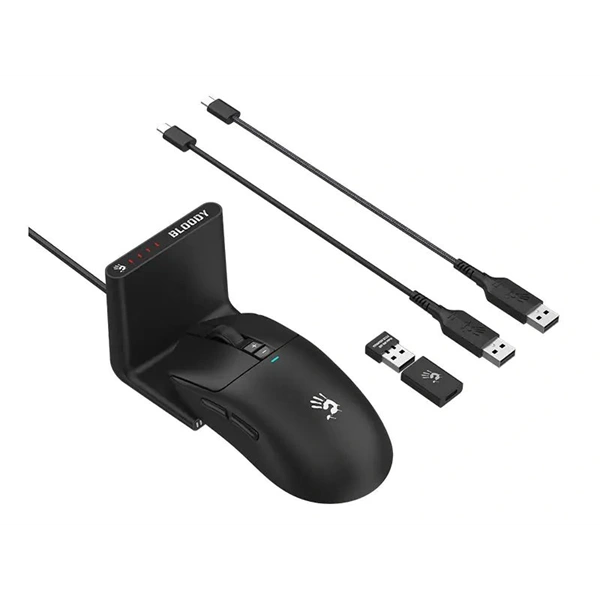 A4-Tech Bloody R72 Pro Duo vezeték nélküli fekete gamer egér - Image 12