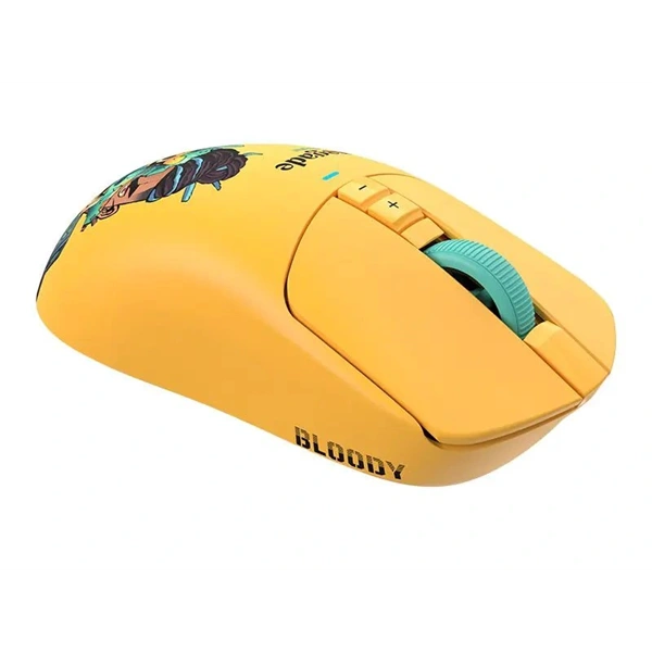 A4-Tech Bloody R72 Ultra Duo Renegade Sunset vezeték nélküli sárga gamer egér - Image 3