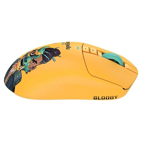 A4-Tech Bloody R72 Ultra Duo Renegade Sunset vezeték nélküli sárga gamer egér - Image 6