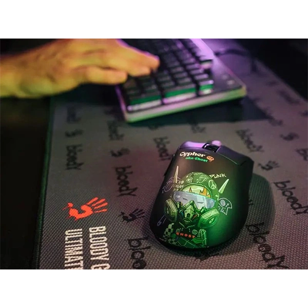 A4-Tech Bloody R73 Ultra Duo Cypher Ghost vezeték nélküli fekete gamer egér - Image 17
