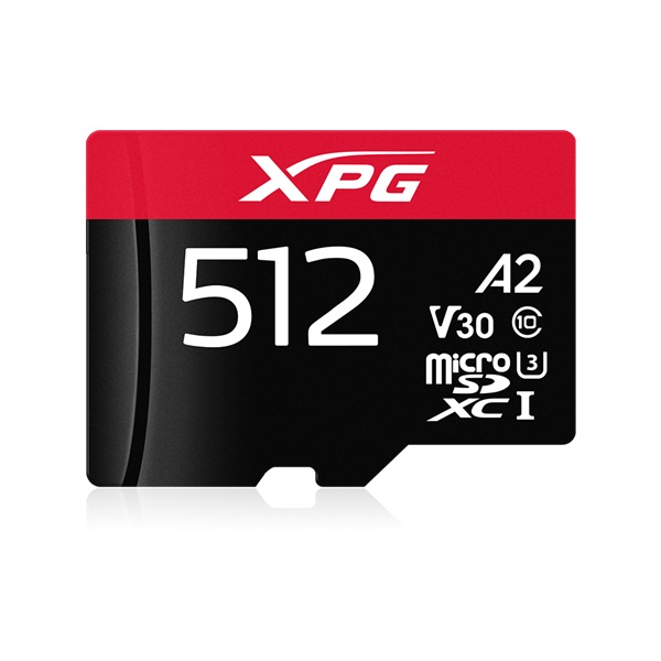 ADATA XPG 512GB SD micro XPG (SDXC Class 10 UHS-I) (AUSDX512GUI3XPGA2-R) gamer memóriakártya - Image 1