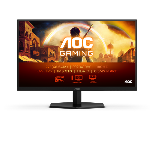 AOC 27" 27G42E FHD IPS 180Hz HDMI/DP gamer monitor - Image 1