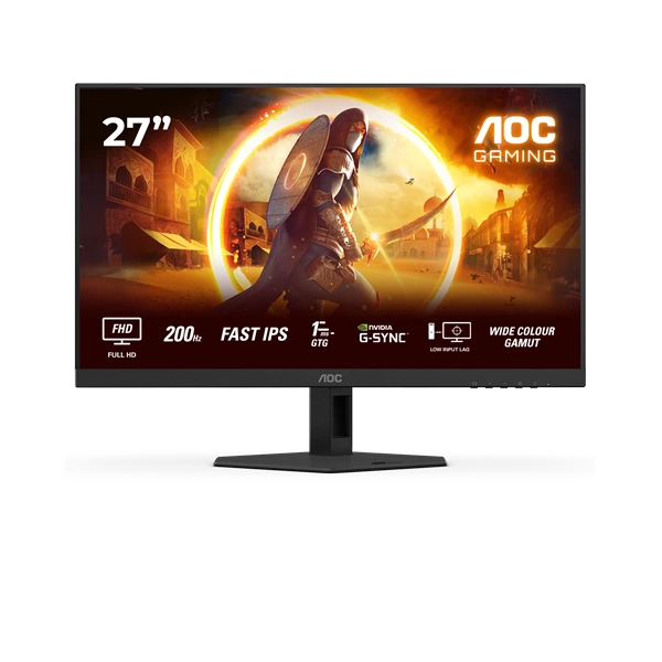 AOC 27" 27G4HRE FHD IPS 200Hz HDMI/DP gamer monitor - Image 1
