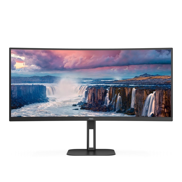 AOC_34_CU34V5C_BK_UWQHD_VA_100Hz_HDMI_USB_C_DP_ivelt_monitor-i40922109.jpg AOC 34" CU34V5C/BK UWQHD VA 100Hz HDMI/USB-C/DP ívelt monitor - Image 1