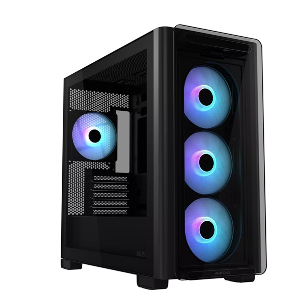 ASUS A23 PLUS fekete (táp nélküli) ablakos mATX ház - Image 1