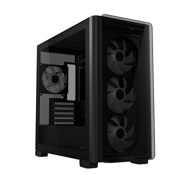 ASUS A23 PLUS fekete (táp nélküli) ablakos mATX ház - Image 2