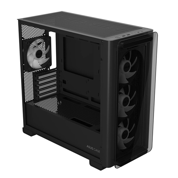 ASUS A23 PLUS fekete (táp nélküli) ablakos mATX ház - Image 7