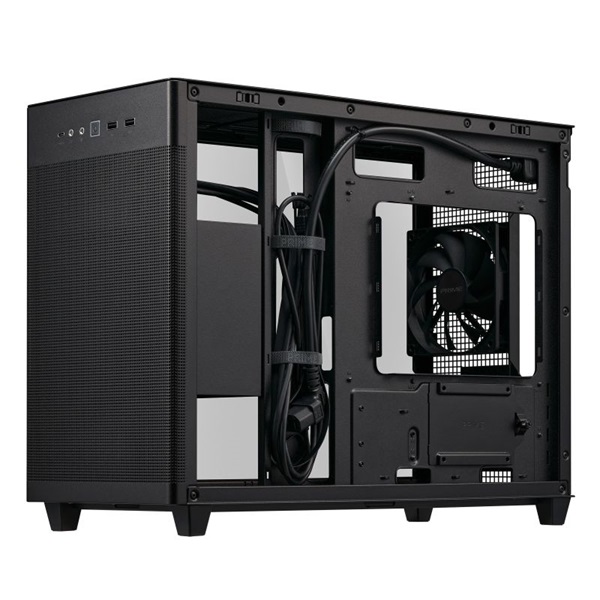ASUS ASUS Prime AP201 fekete (táp nélküli) ablakos mATX ház - Image 2