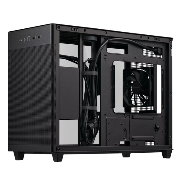 ASUS ASUS Prime AP201 fekete (táp nélküli) ablakos mATX ház - Image 4