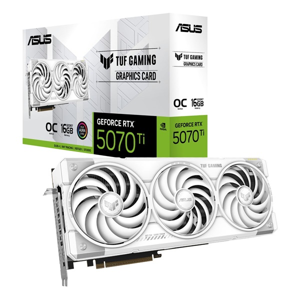VGA ASUS NVIDIA RTX 5070 Ti 16GB GDDR7 - TUF-RTX5070TI-O16G-WHITE-GAMING - Image 11