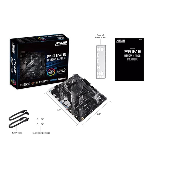 ASUS PRIME B550M-K ARGB AMD B550 SocketAM4 mATX alaplap - Image 18