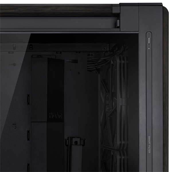 ASUS ProArt PA602 Wood TG fekete (táp nélküli) ablakos EATX ház - Image 13