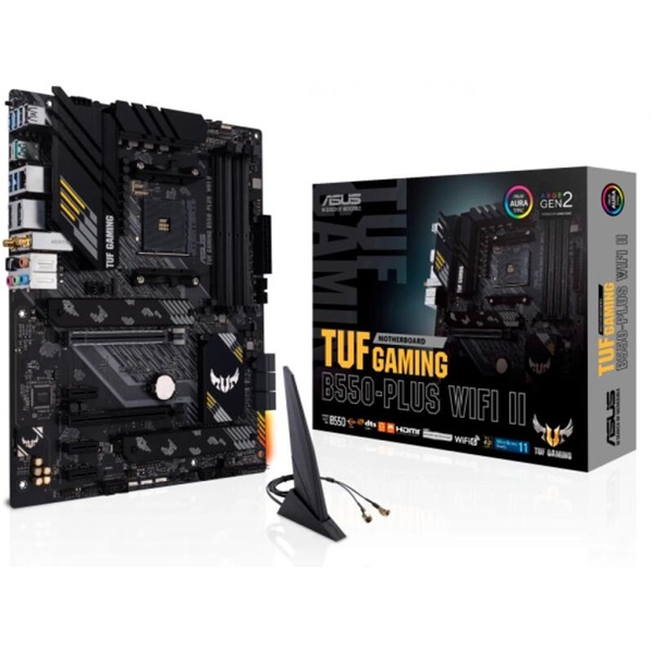 ASUS TUF GAMING B550-PLUS WIFI II AMD B550 SocketAM4 ATX alaplap - Image 2