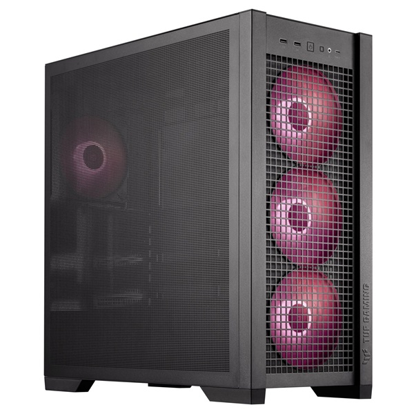 ASUS TUF GAMING GT302 TG fekete (táp nélküli) ablakos ARGB mATX ház - Image 5