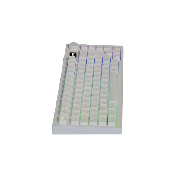 AVAX GM02 PRO 75% HUN tri-mode fehér mechanikus (Gateron yellow switch) billentyűzet - Image 5