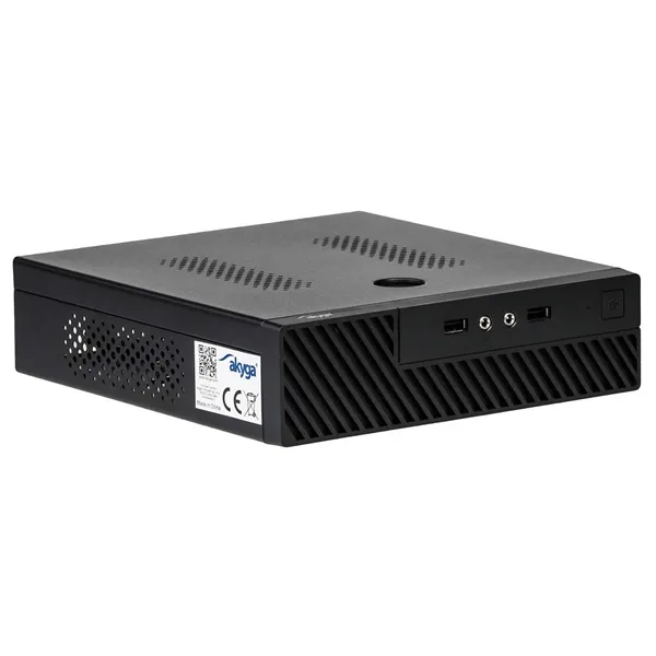 Akyga AK-100-01BK mITX fekete gépház + 60W táp - Image 2