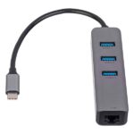 Akyga AK-AD-66 USB-C - USB 3.0 3-port + Ethernet USB hub - Image 3