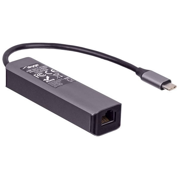 Akyga AK-AD-66 USB-C - USB 3.0 3-port + Ethernet USB hub - Image 4