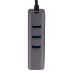 Akyga AK-AD-66 USB-C - USB 3.0 3-port + Ethernet USB hub - Image 5