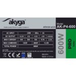Akyga Ak-P4-600 semi-modular 600W ATX tápegység - Image 7