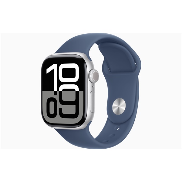 Apple_Watch_S10_GPS_42mm_ezust_aluminium_tok_denim_sportszij_M_L_okosora-i41050303.jpg Apple Watch S10 GPS (42mm) ezüst alumínium tok, denim sportszíj (M/L) okosóra - Image 1