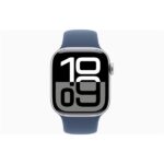 Apple Watch S10 GPS (42mm) ezüst alumínium tok, denim sportszíj (M/L) okosóra - Image 2