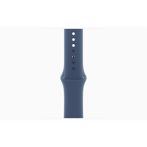 Apple Watch S10 GPS (46mm) ezüst alumínium tok, denim sportszíj (M/L) okosóra - Image 3