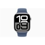 Apple Watch S10 GPS (46mm) ezüst alumínium tok, denim sportszíj (M/L) okosóra - Image 2