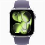 Apple Watch S11 GPS-es (42mm) ezüst alumínium tok, ködös lila S/M sportszíjas okosóra - Image 2