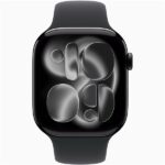 Apple Watch S11 GPS-es (46mm) kozmoszfekete alumínium tok, fekete S/M sportszíjas okosóra - Image 2